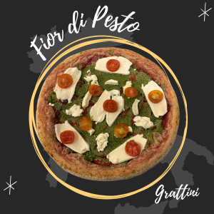 Fotografia Promocional pizza de pesto - Grattini Pizza
